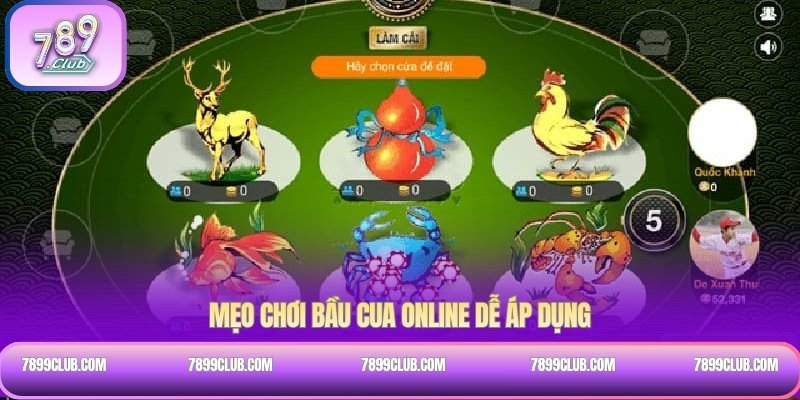 Mẹo chơi bầu cua online dễ áp dụng
