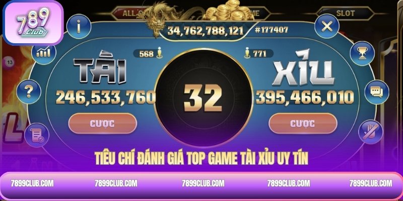 Tiêu chí đánh giá top game Tài Xỉu uy tín